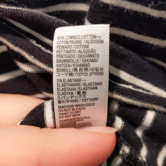 American Apparel Striped Crop Top - Picture 3 of 3